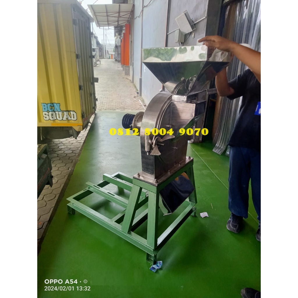 Mesin Disk Mill FFC 45 Stainless Steel Tanpa Motor Penggerak - Mesin Penepung Tulang Ikan Diskmill F