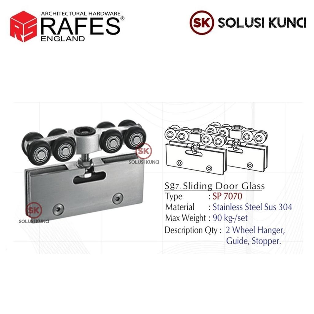 Roda Pintu Kaca / Sliding Door Wheel Glass RAFES ENGLAND / SP 7070
