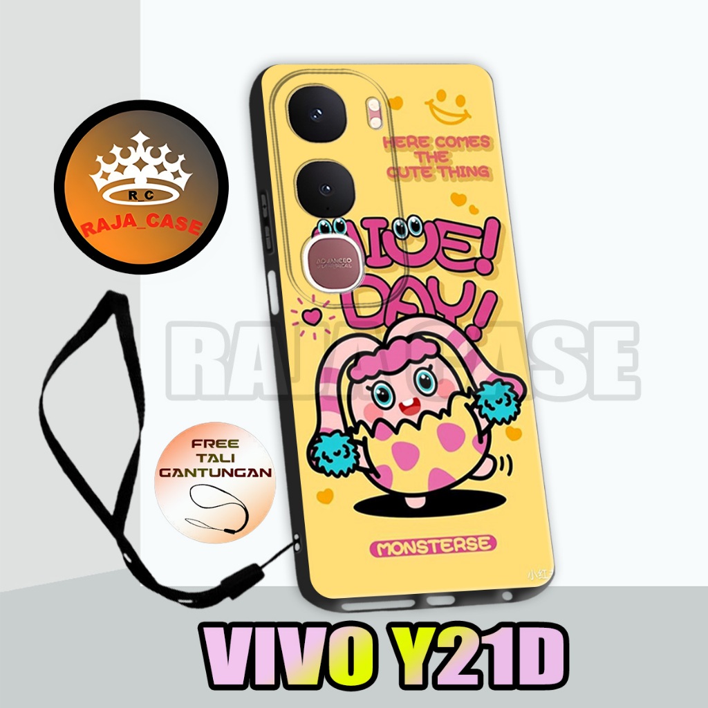 Rc10/Softase karet Hp VIVO Y21D - Motif Lucu /case Hp  VIVO Y21D - casing  VIVO Y21D - Silikon  VIVO