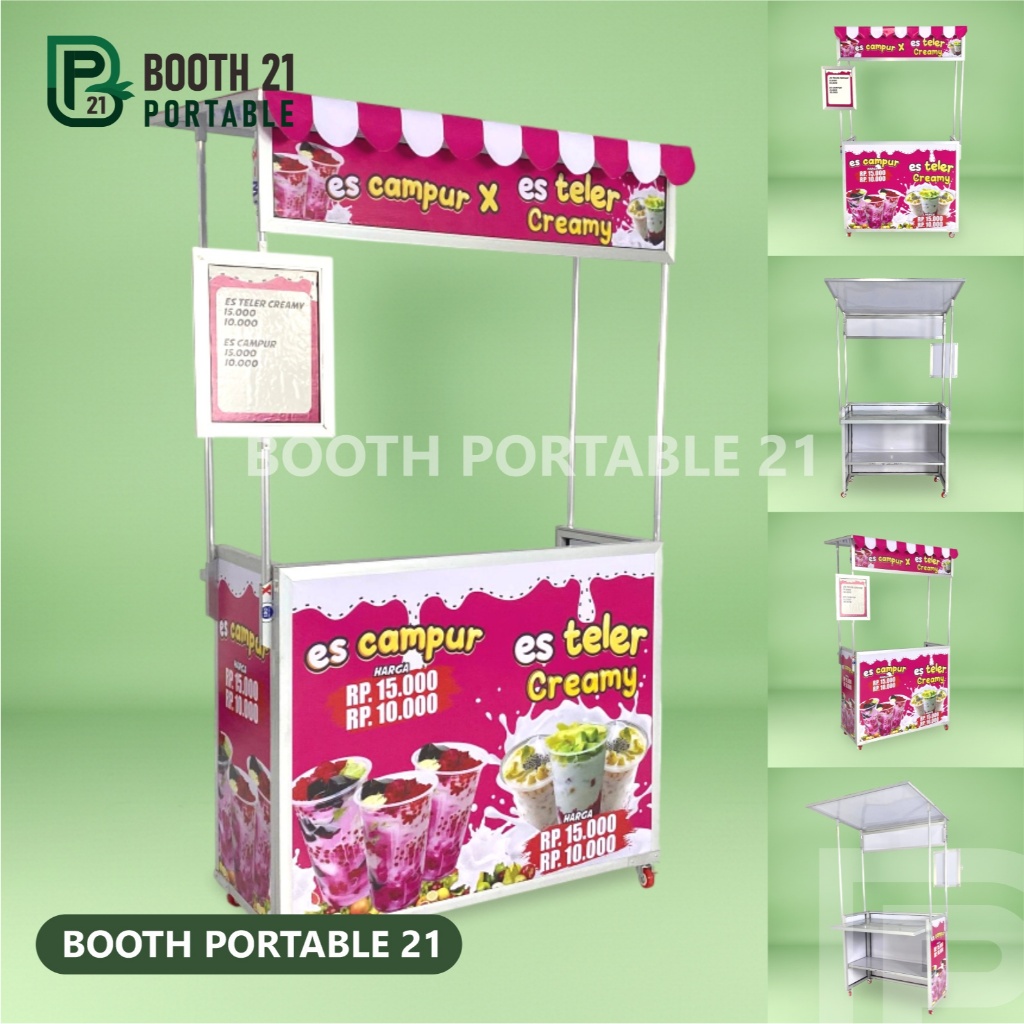 Booth Portable Booth Portable 21 Model Meja Dalam Plus Atap Lipat Untuk jualan