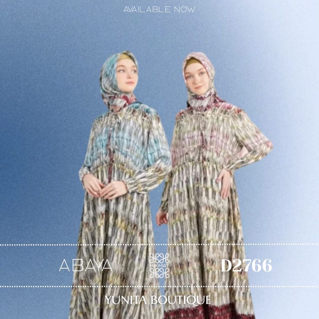 Terbaru Abaya Hikmat D2766 Original (Diskon)