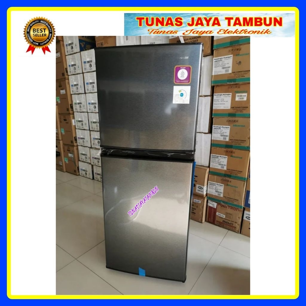 KULKAS SHARP 236MN HS / KULKAS SHARP 205 LITER / KULKAS SHARP 2 PINTU SJ 236 MN - HS