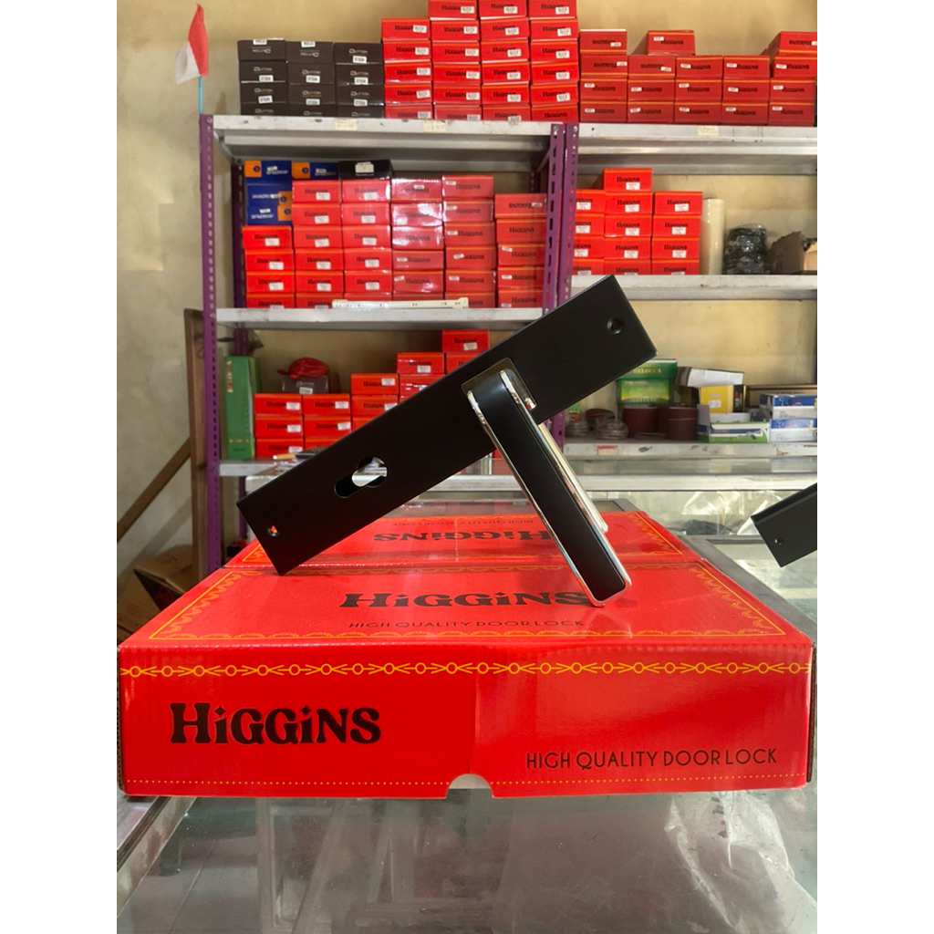HIGGINS Handle kunci pintu rumah set besar minimalis / Kunci pintu rumah ukuran besar bagus murah
