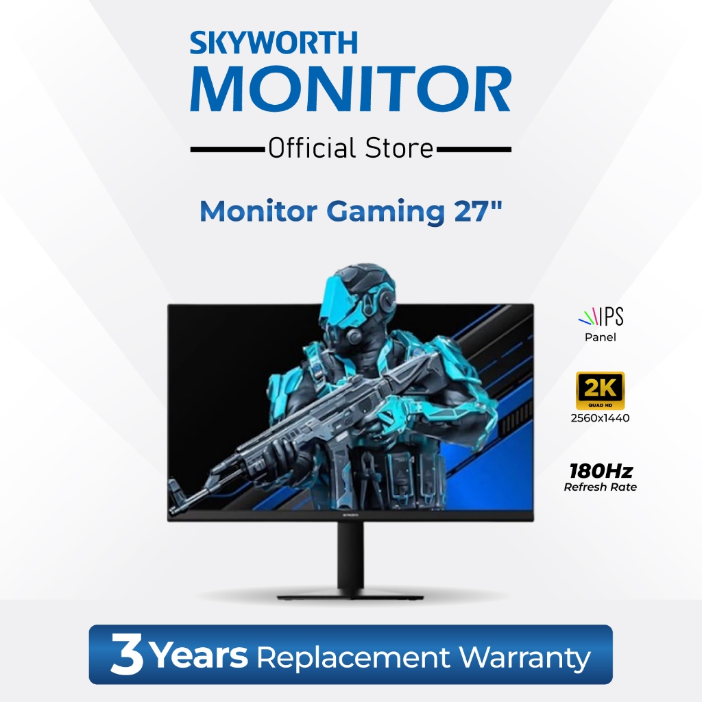 Skyworth Monitor Gaming 27 Inch 2K 180HZ H27G30Q
