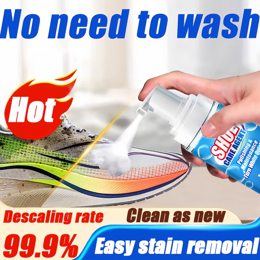 200 ML sepatu putih Busa pembersih Dekontaminasi dan Pemutih Noda Kuning Pembersih Busa Bahan Pember