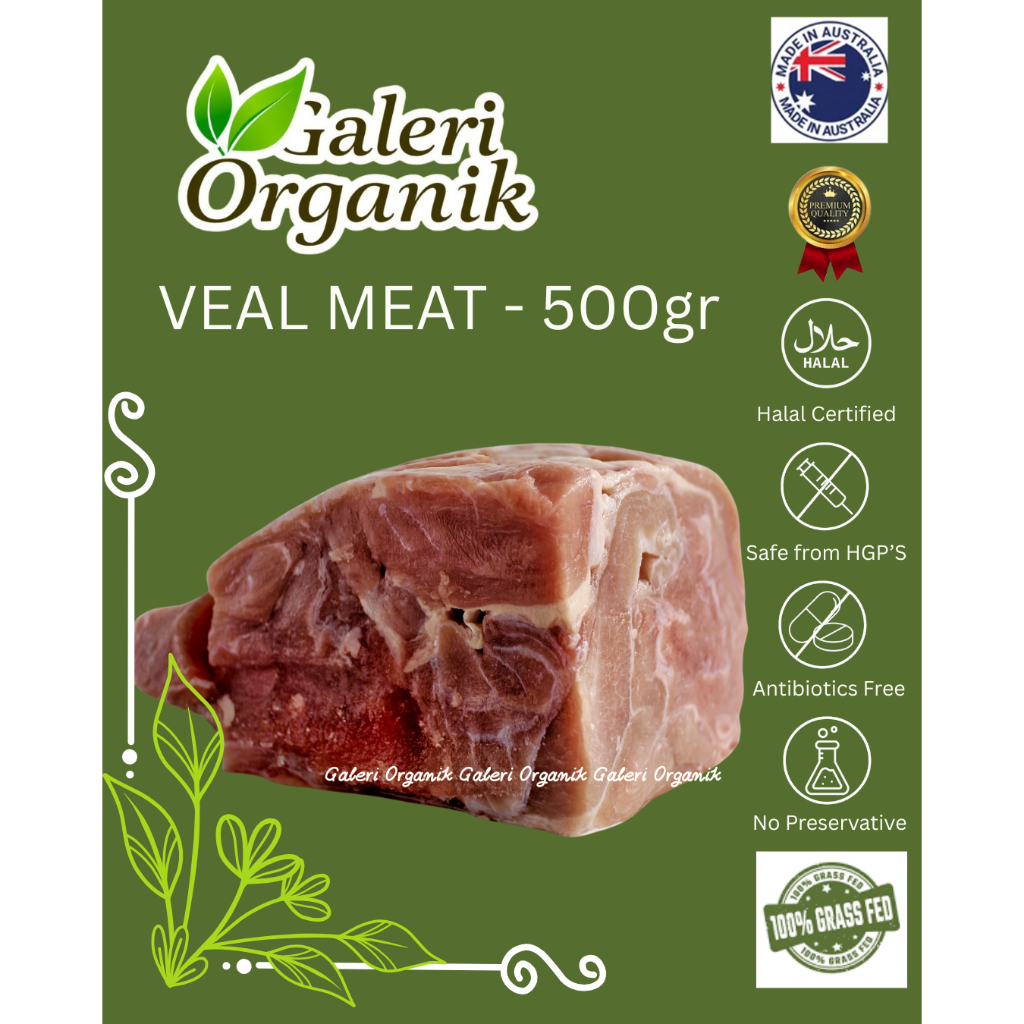 Australia 100% Grassfed Premium Veal Meat 500 Gr - Daging Sapi Muda - Daging Sapi Grassfed Organik -