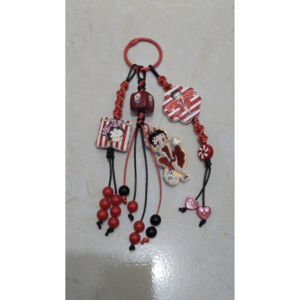 bag charm betty boop,pokemon,marie cat,miko