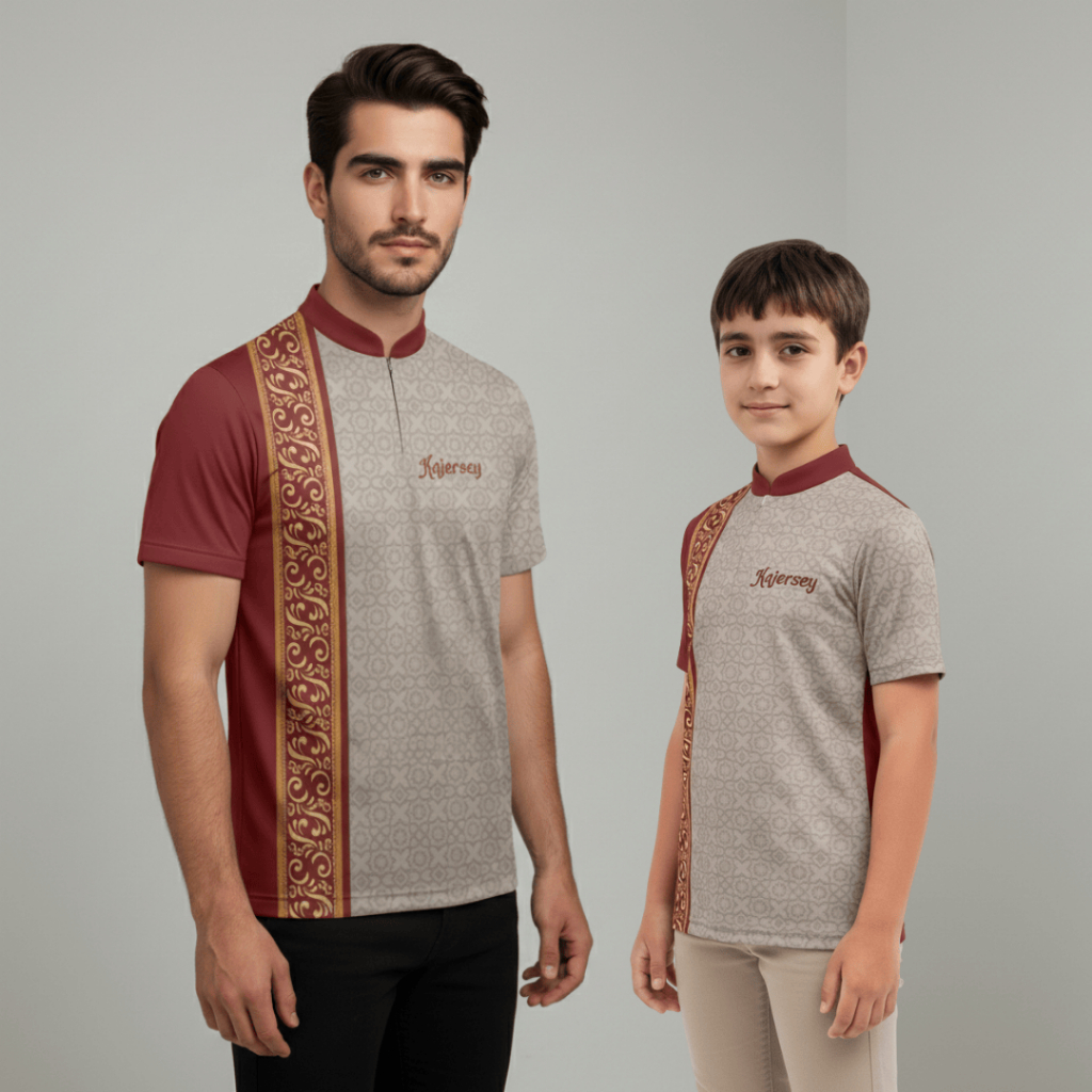 Jersey Koko Kurta Pria Terbaru Lebaran 2026/ Koko Dewasa Lengan Pendek/ Baju Muslim Pria Jersey/ Baj