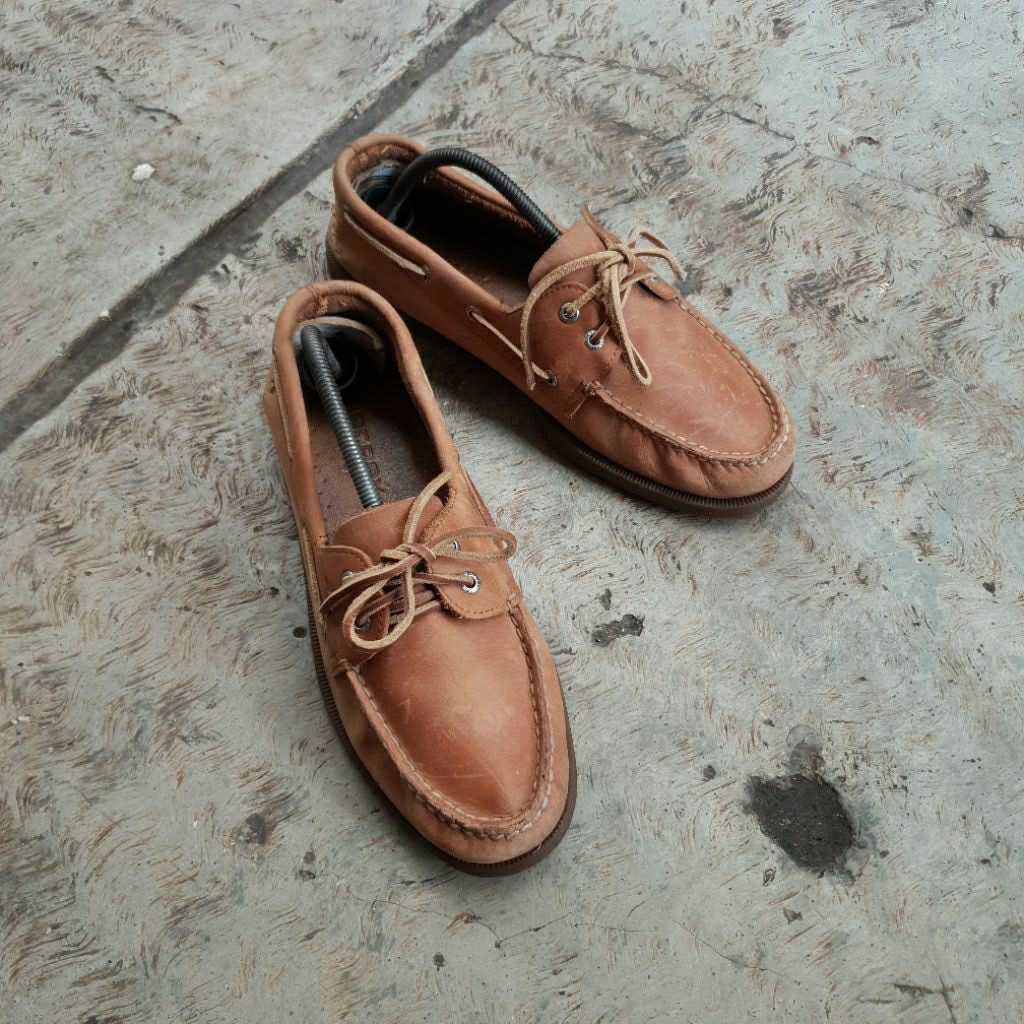 SEPATU SECOND SPERRY TOP SIDER TAN LOAFERS ORIGINAL