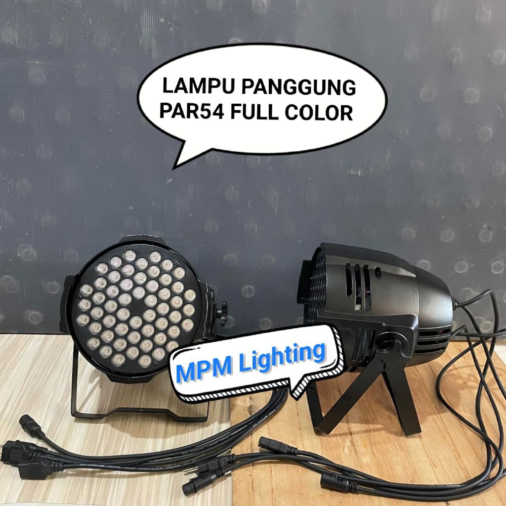 Lampu Panggung PAR54 PAR54 x 3watt Full Color / LED Sorot panggung/ Lampu Disco Par54 x 3W Full Colo