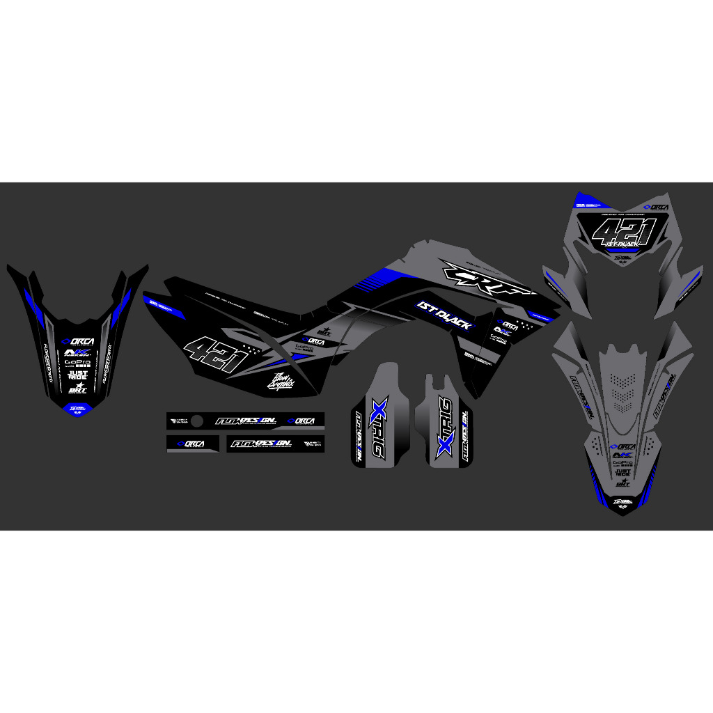 DECAL CRF CUSTOM DESIGN CHROME PRIZMA