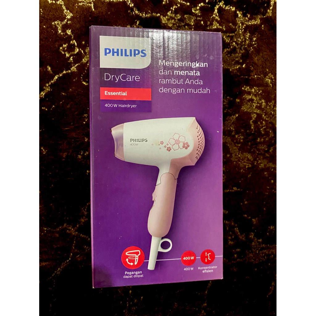 Preloved Philips | Hair Dryer DryCare | Pengering Rambut | DryCare 400 W dengan 2 Setelan Pengeringa