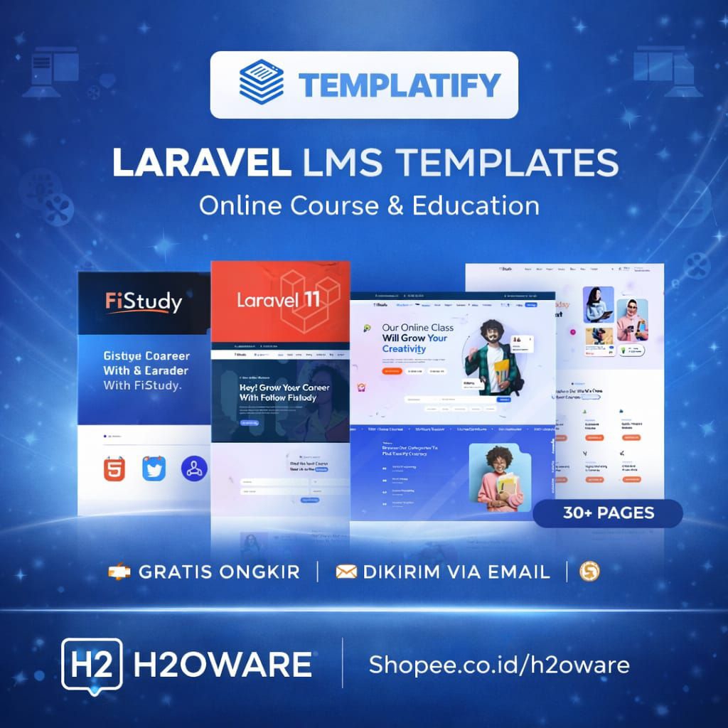 Termurah FiStudy - LMS Online Course & Education Laravel Template Other Education Website