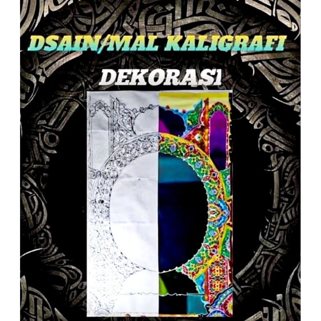 Mal Kaligrafi Dekorasi 120×80