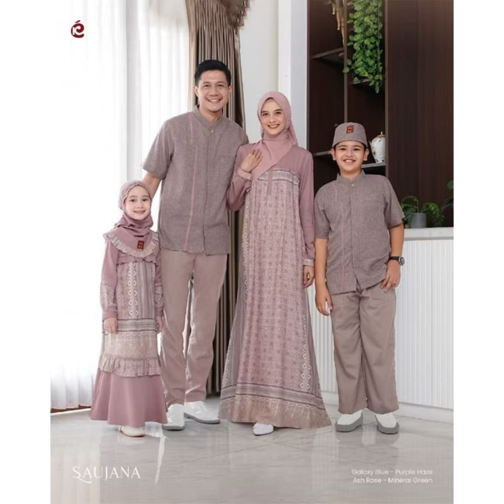 Sarimbit Keke Busana Gamis Saujana Ria Ricis