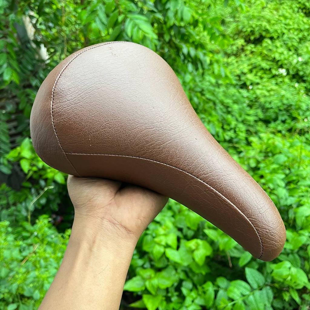 Sadel sepeda mtb federal coklat vintage antik busa empuk made in taiwan