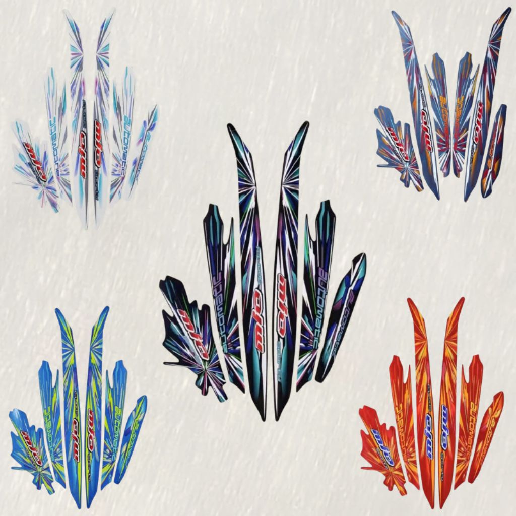 STIKER STRIPING & LIST BODY MOTOR YAMAHA MIO SPORTY SMILE 2008