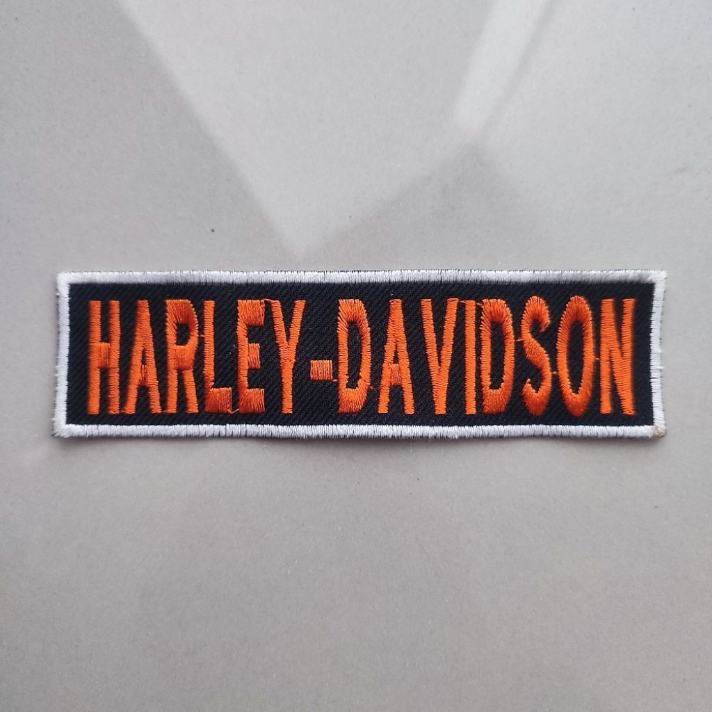 PATCH EMBLEM BORDIR HARLEY DAVIDSON PANJANG