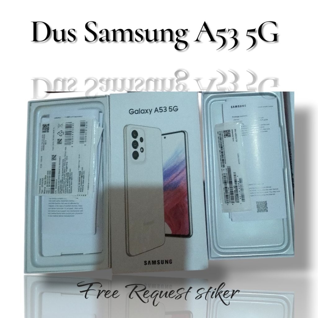 dus box samsung a53 5g free request stiker