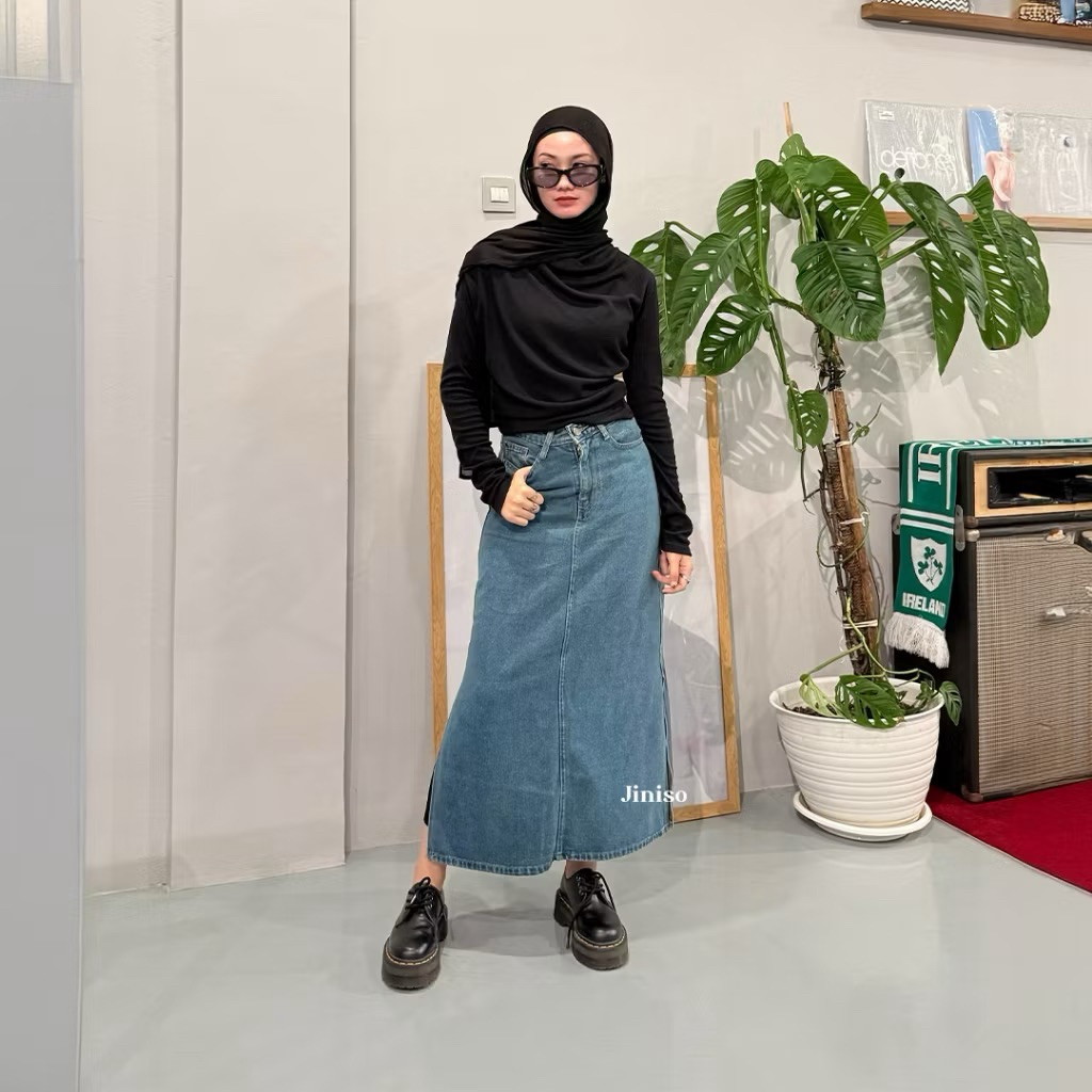 PL Rok jeans Brand Jiniso