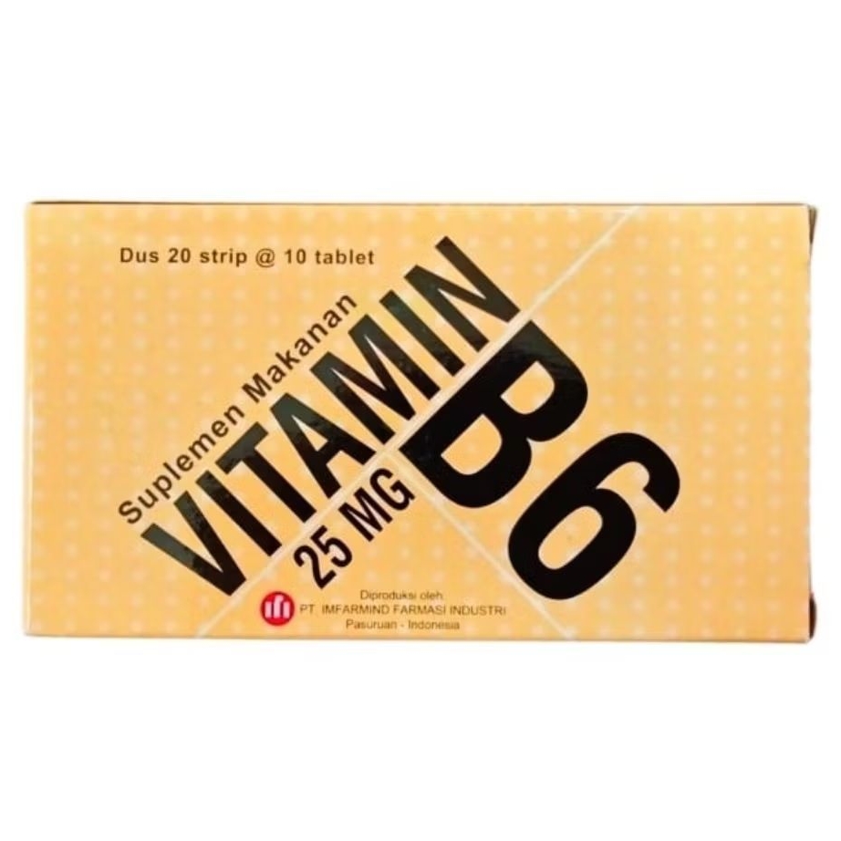 VITAMIN B6 25mg (200's /Dus) - IFI /IMFARMIND