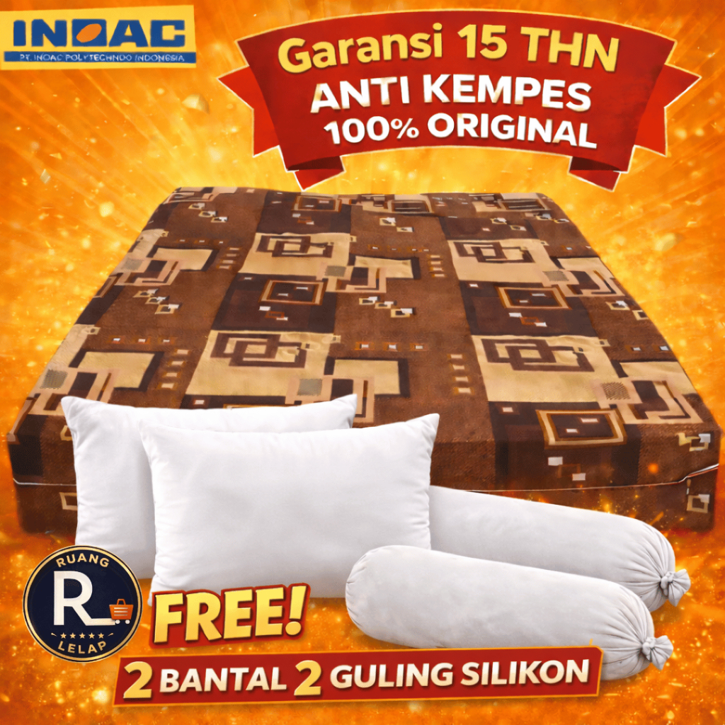 Kasur Busa Inoac Tebal Jumbo 40cm 50cm 200x200 / 180x200 / 160x200 / 145x200 / 120x200 Yukata Ori
