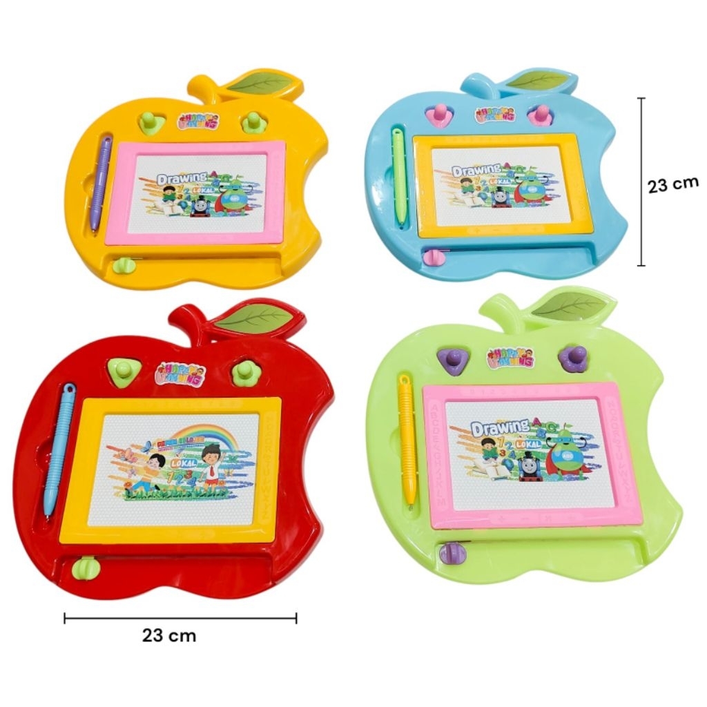 1252 mainan papan tukis magnet bermotif /mainan anak anak belajar menulis /mainan papan tulis magic 