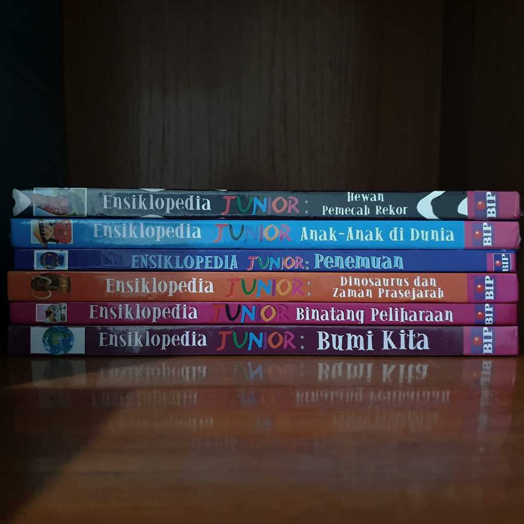 BUKU ENSIKLOPEDIA ANAK BEKAS Ensiklopedia Junior: Hewan Pemecah Rekor, Anak -  Anak di Dunia, Penemu