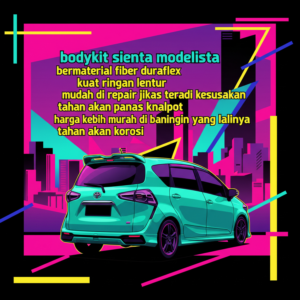 bodykit sienta modellista body kit toyota sienta bodikit sienta modelista