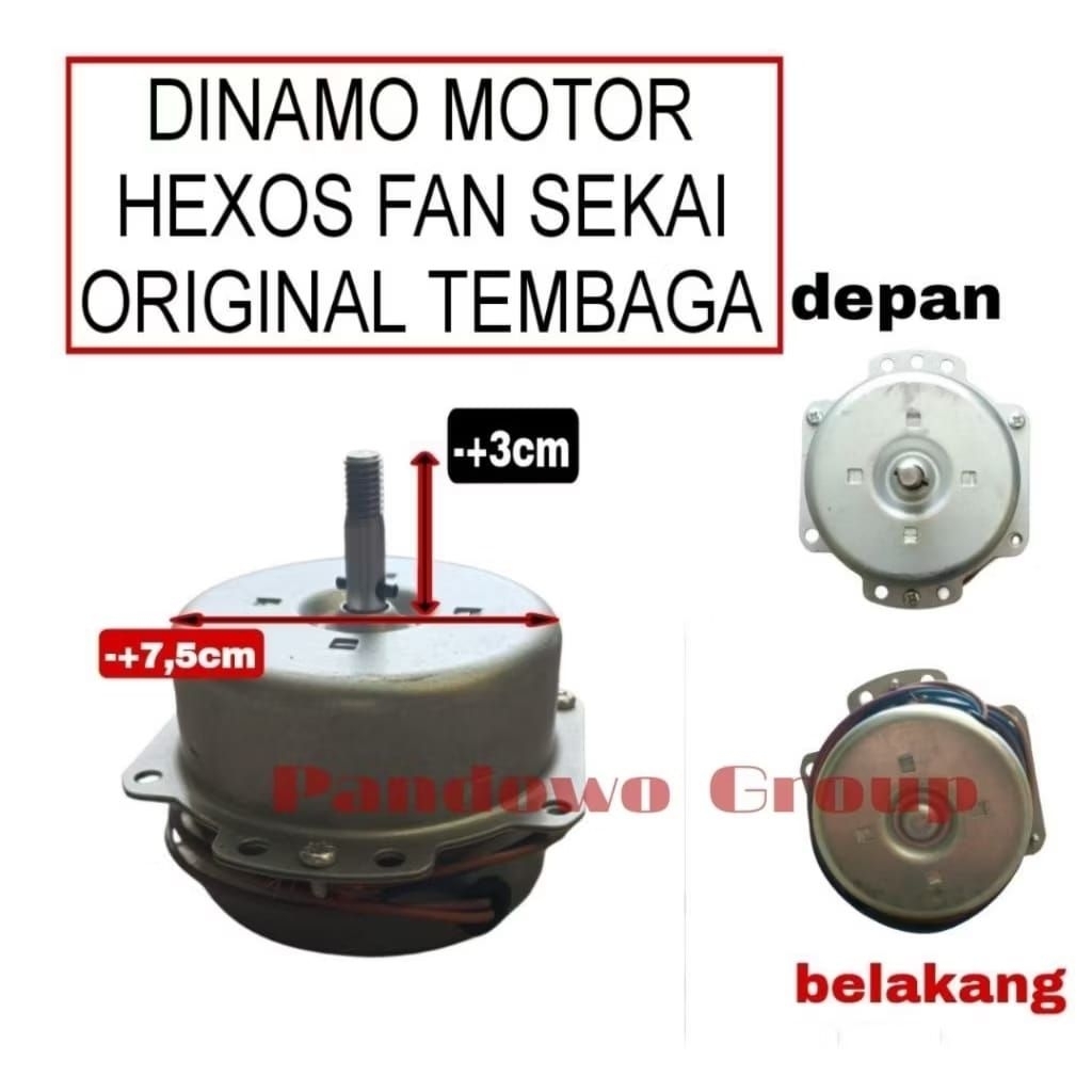 ORIGINAL dinamo exhaust fan SEKAI 10-12 inch/Dinamo kipas angin HEXOS