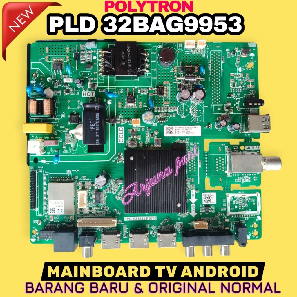 MAINBOARD TV POLYTRON PLD32BAG9953 / MB TV POLYTRON PLD32BAG9953 / MESIN TV POLYTRON PLD32BAG9953 / 