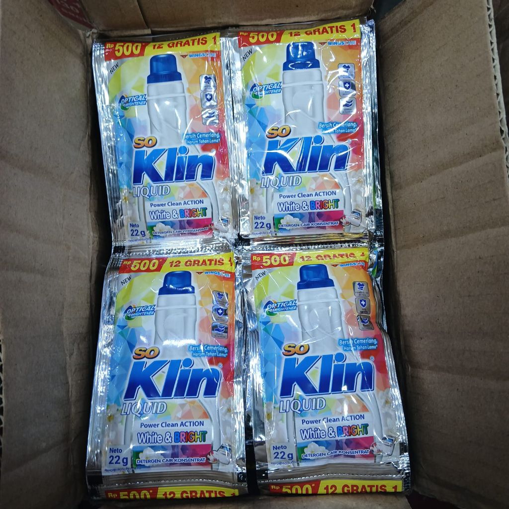 (13 SACHET) SOKLIN CAIR LIQUID KEMASAN 500