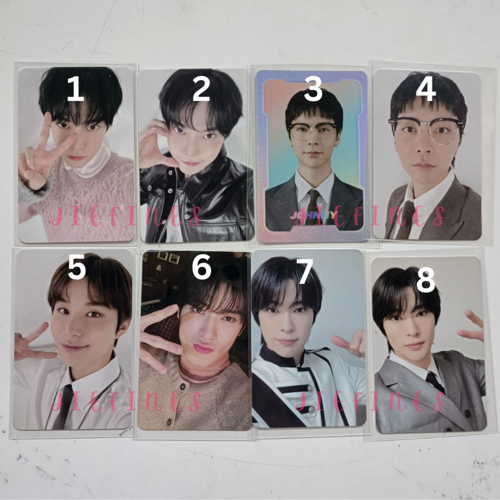 photocard official johnny doyoung jaehyun jungwoo nct 127 pc spc special nctzone cupid rockstar whit