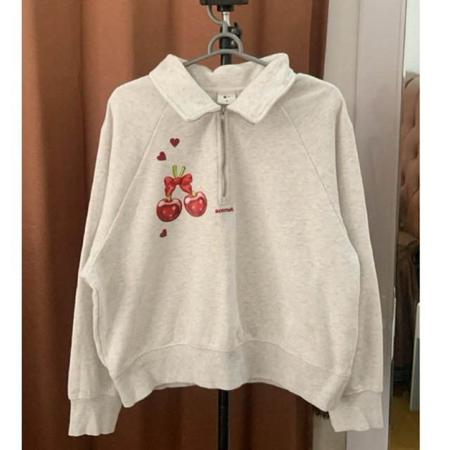 Cereneck Cherry Halfzip || CN || Halfzip || Halfzipper || Crewneck Halfzip