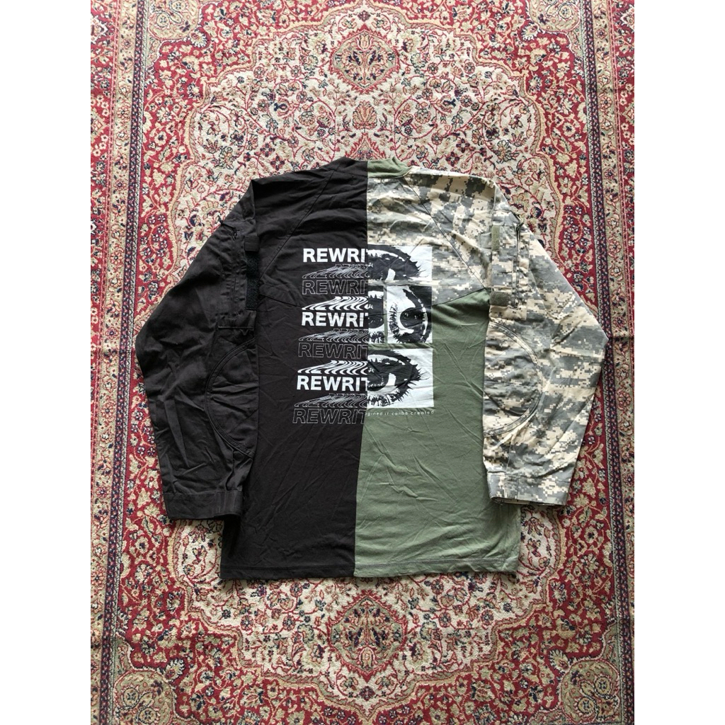 Kaos Rewritable rework military bdu shirt  Vintage Military BDU H892