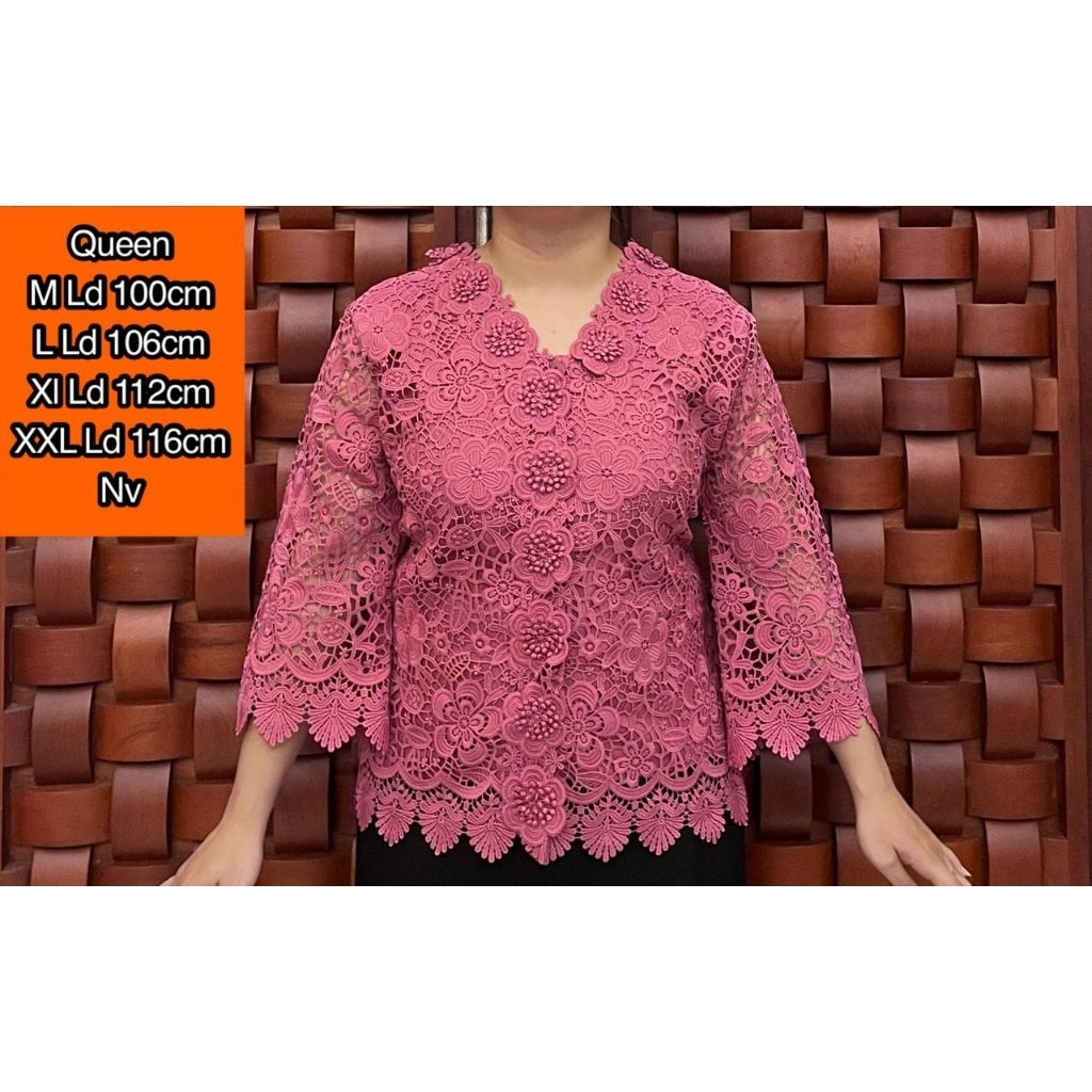 Queen Blus full brokat premium mewah baju pesta wanita terbaru