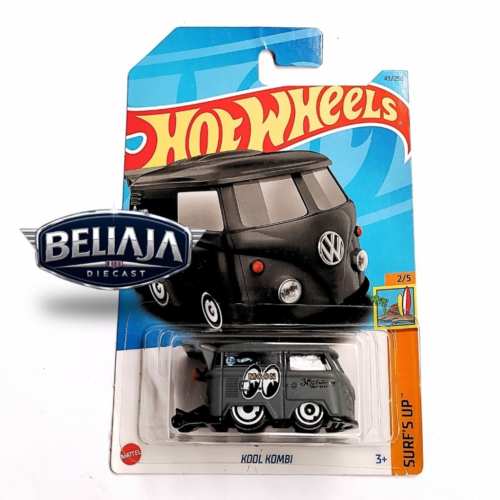 HOT WHEELS KOOL KOMBI GREY MOONEYES