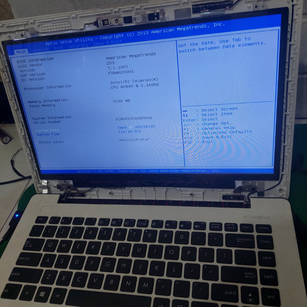 LAYAR LED LAPTOP BEKAS 14.0" SLIM FRAME ATAS BAWAH MULUS