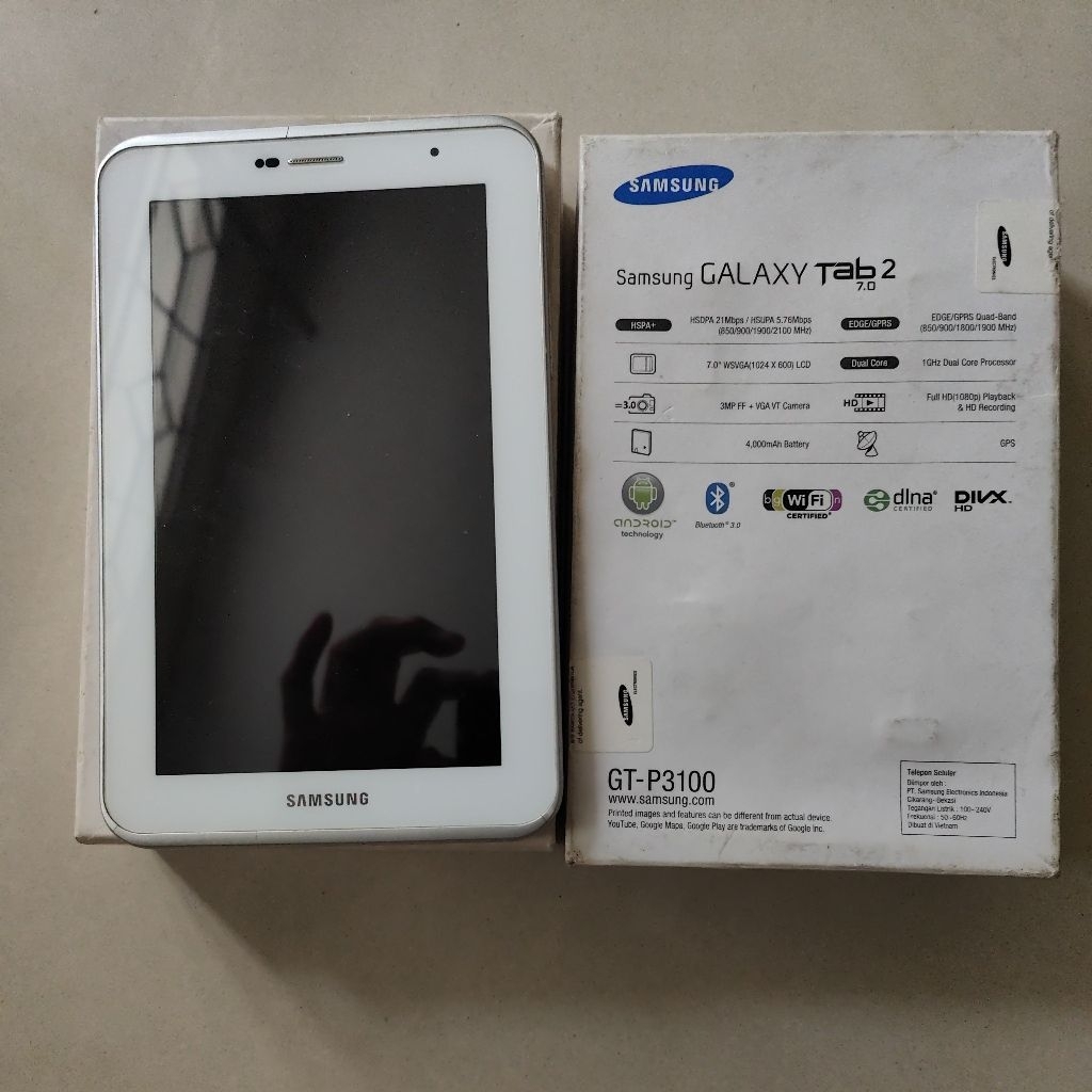 samsung galaxy tab 2 7 inch minus