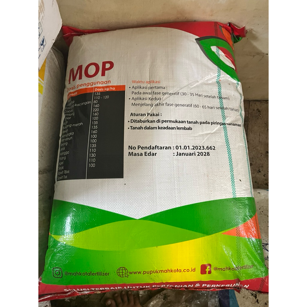 Kcl MOP Mahkota kemasan 1kg