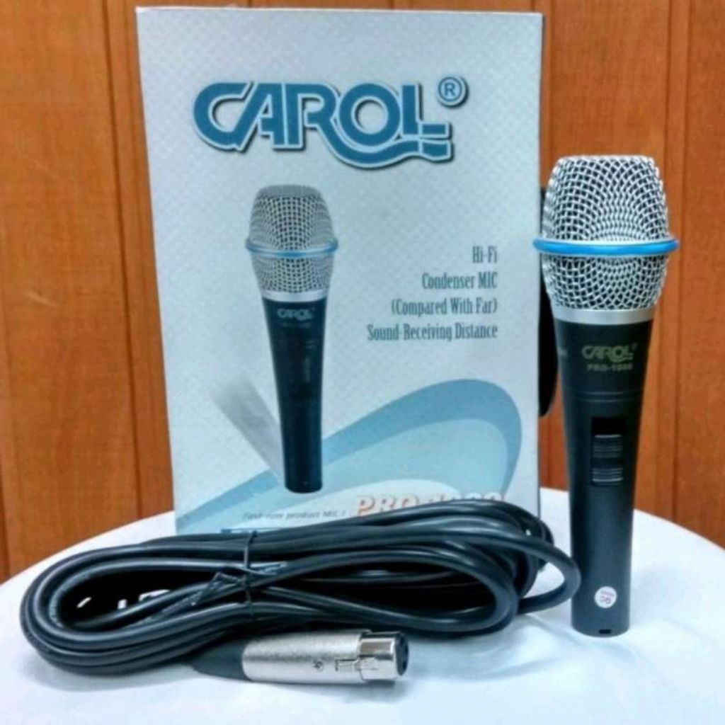 MIC KABEL CONDENSER CAROL PRO 1000 MIC GENGGAM CODENSOR