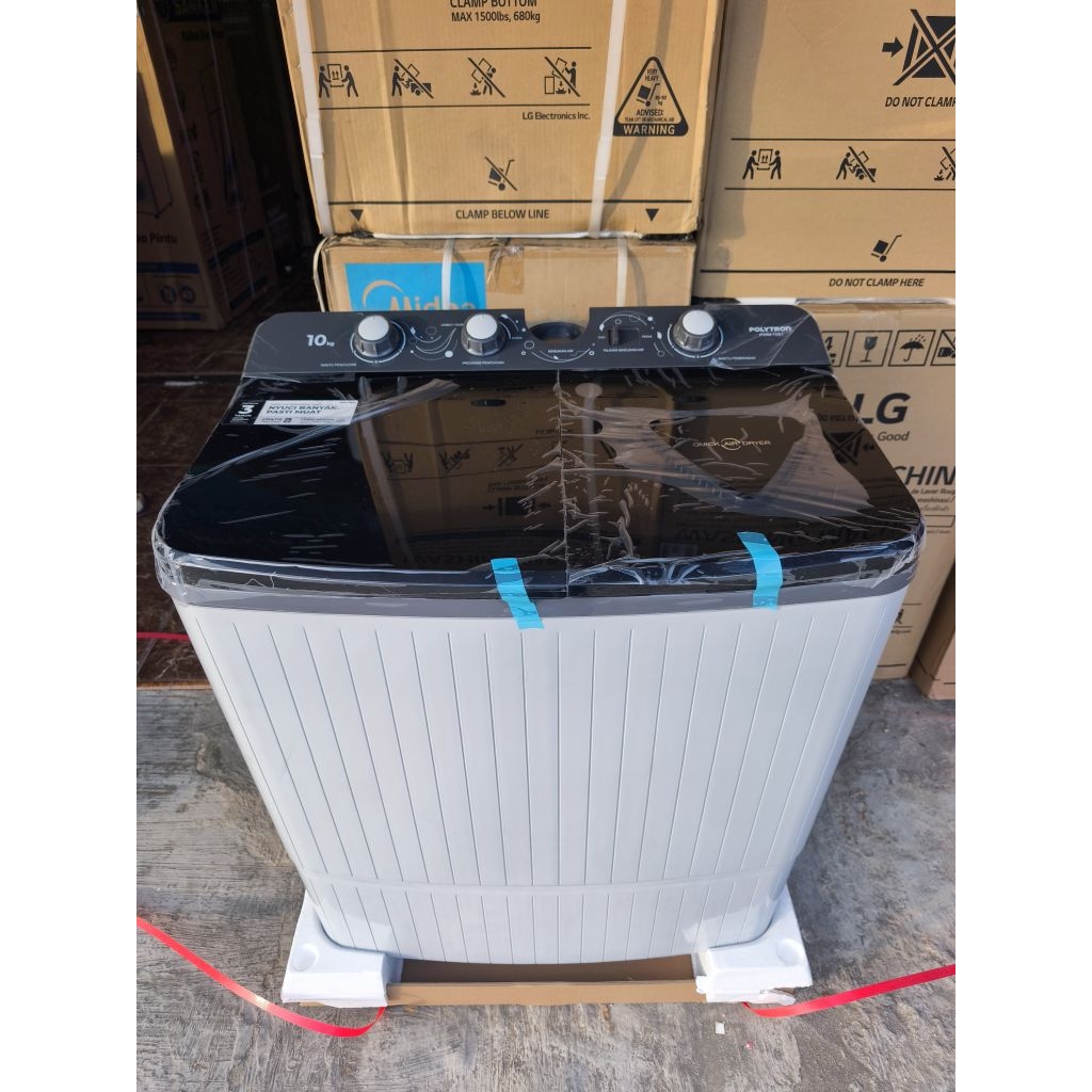 mesin cuci Polytron 2 tabung 10 kg / mesin cuci Polytron 1081