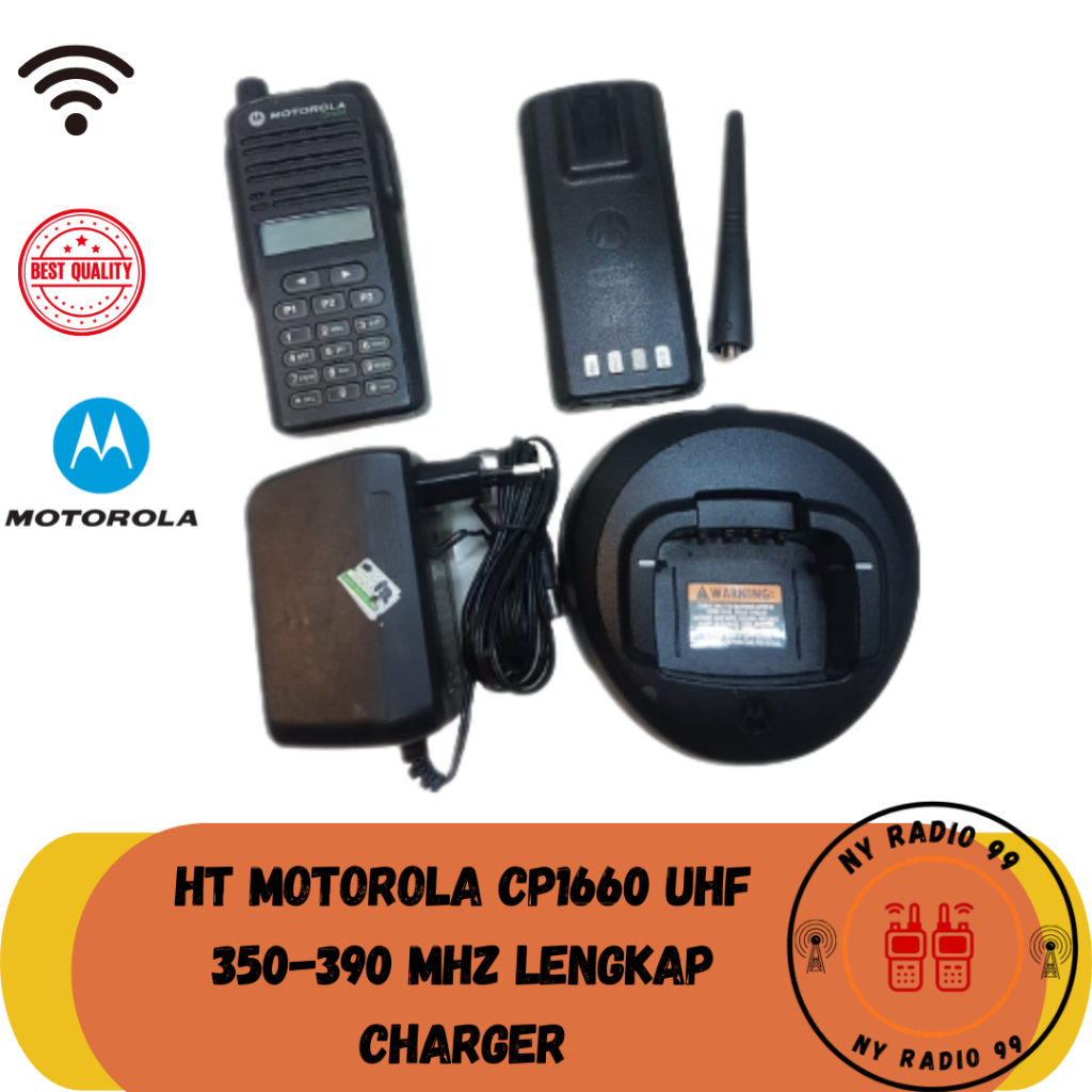 HT MOTOROLA CP1660 UHF 350 390 Mhz Second Original