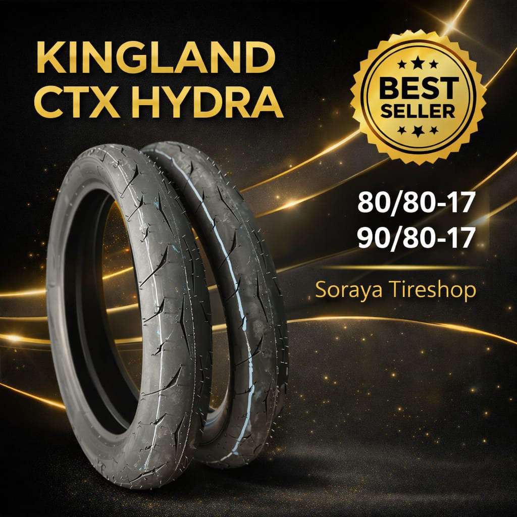 Ban Kingland Ctx Hydra 80/80-17 dan 90/80-17 Original | Ban Donat Ring 17