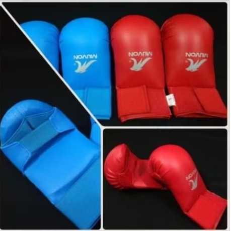 HANDPRO MUVON ORIGINAL KARATE KUMITE handprotector basic pro merah biru