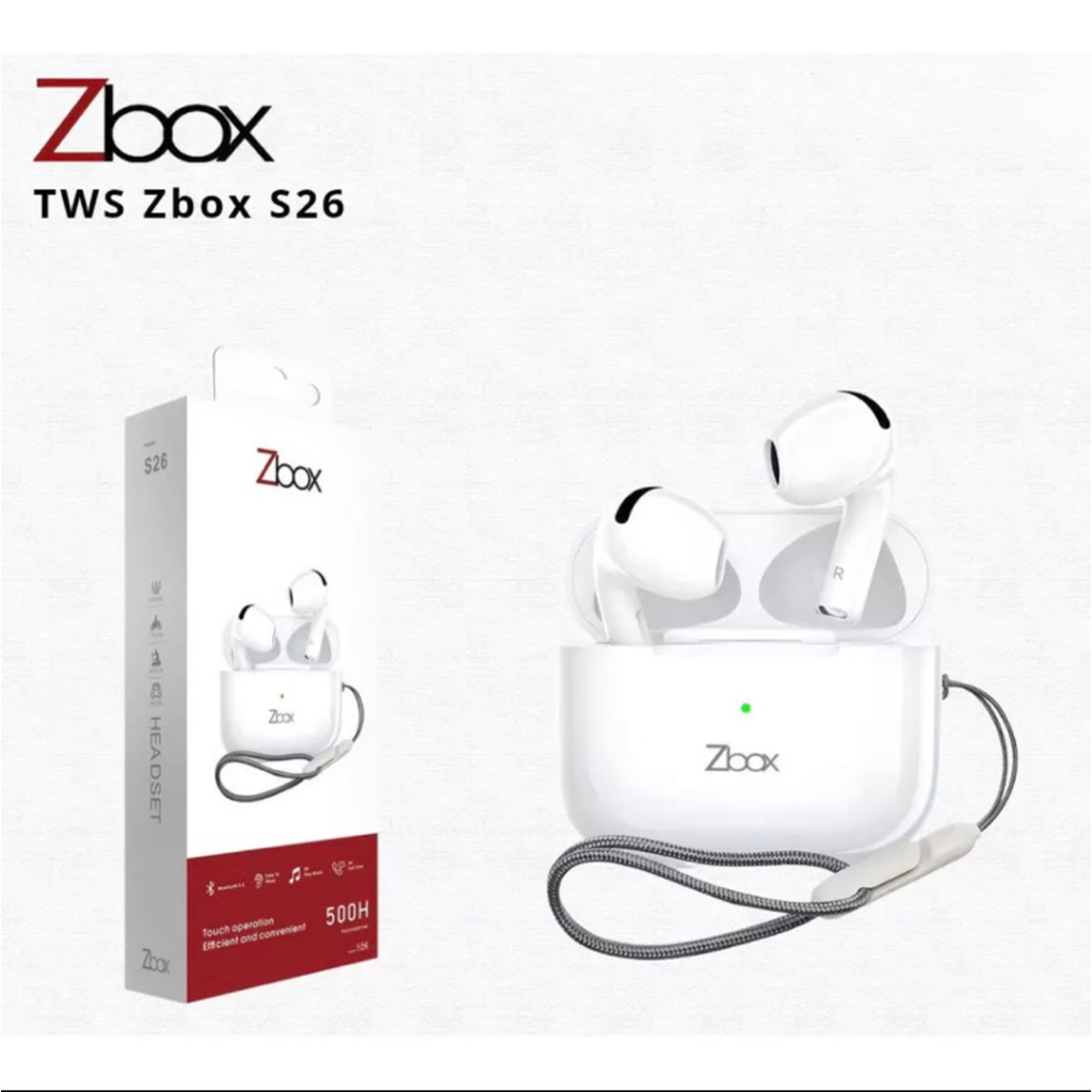 (ZBOX) TWS ZBOX S26 Earphone IPX5 WATERPROOF WIRELESS |ORIGINAL