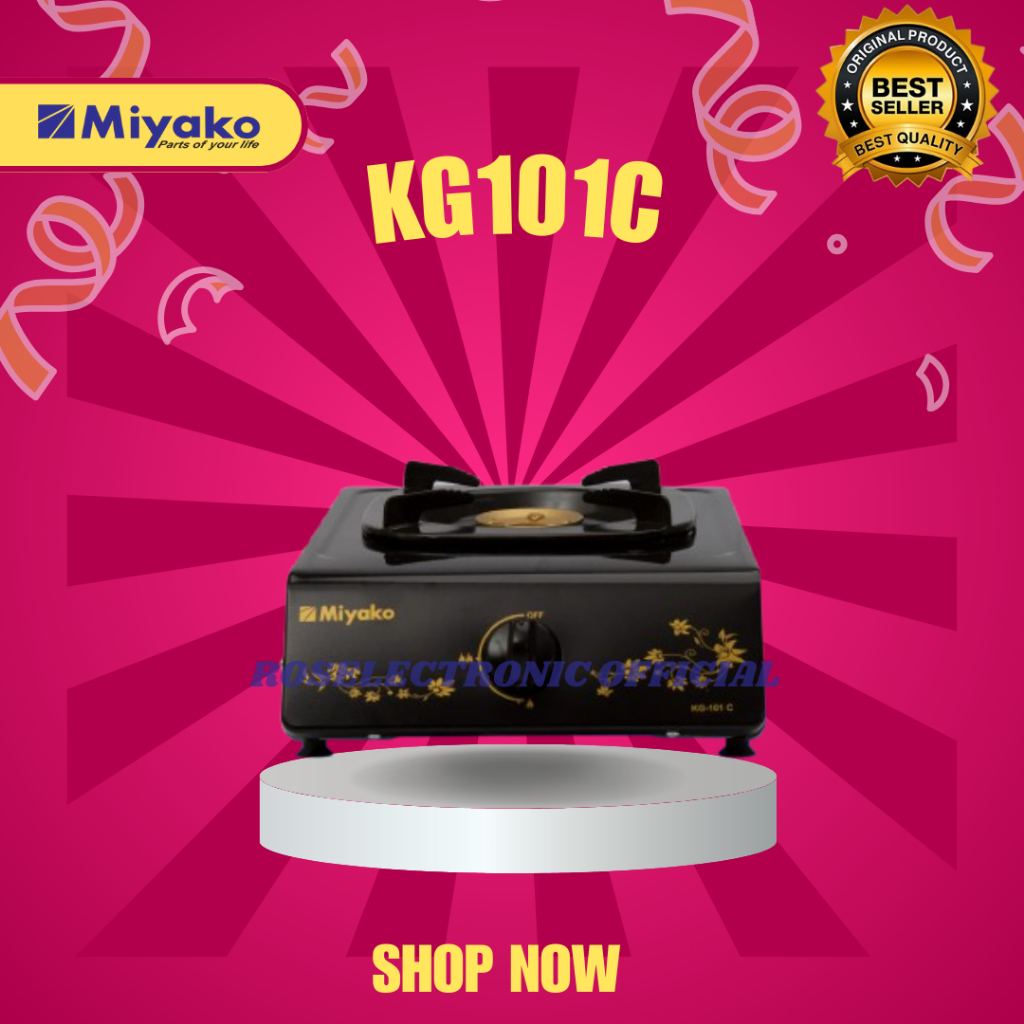 MIYAKO KOMPOR GAS 1 TUNGKU KG 101C/KG101C/KG 101 C/KG-101C/KG-101-C/KG 101C/MIYAKO KOMPOR GAS