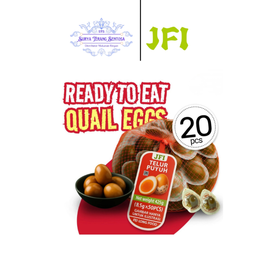 Telur Puyuh Siap Makan Isi 20 pcs || Telur Puyuh Kemasan Siap Saji