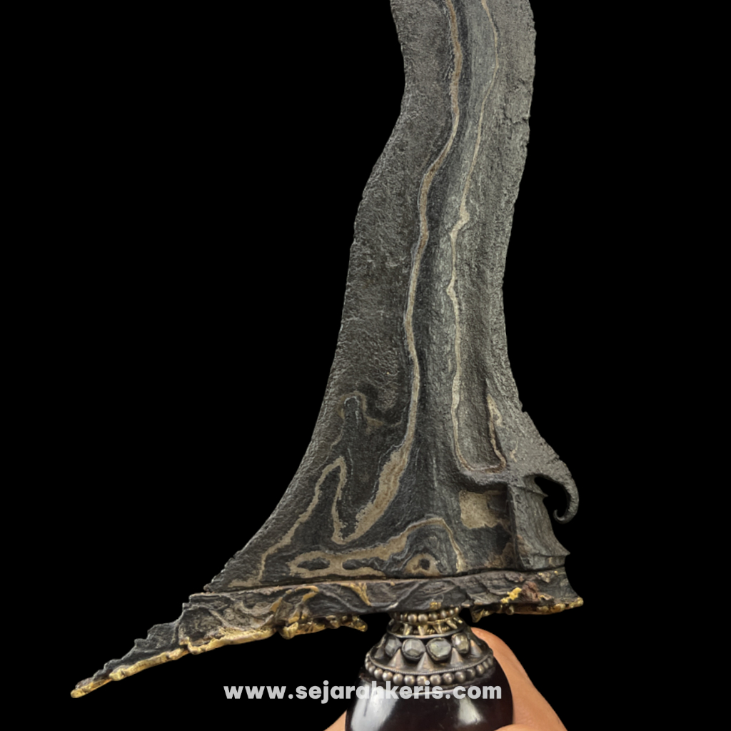 Keris Korowelang Luk 13 Kinatah Emas Mataram Sultan Agung