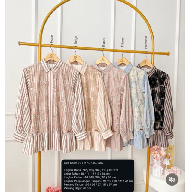 SERADINA FAMSET KIENKA YUMI STRIPE KIENKA ARLIE FLARED JEANS KIENKA GHALIYA BLOUSE ANABIA DRESS ANAB